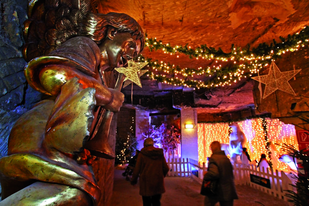 Kerstmarkt in de grotten van Valkenburg Foto Reis&Co Reis&Co